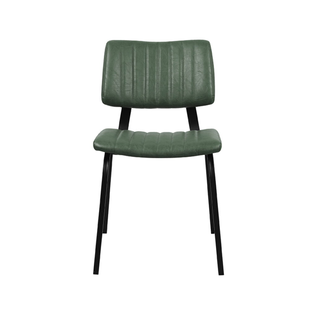 180100287_02 LABEL51 Eetkamerstoel Gusto - Hunter - PU-Leder - Black Frame