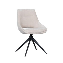 180100308_1 LABEL51 Eetkamerstoel Marlow - Naturel - Elite - Black Frame