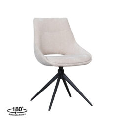 180100308_180AR LABEL51 Eetkamerstoel Marlow - Naturel - Elite - Black Frame