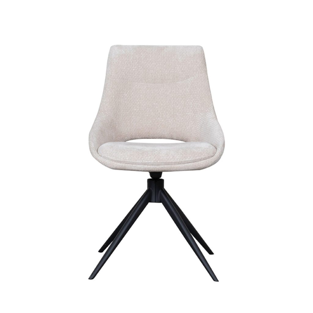 180100308_2 LABEL51 Eetkamerstoel Marlow - Naturel - Elite - Black Frame