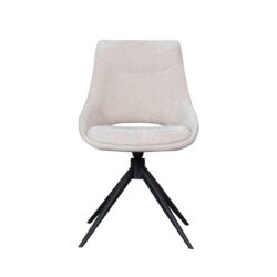 180100308_2 LABEL51 Eetkamerstoel Marlow - Naturel - Elite - Black Frame