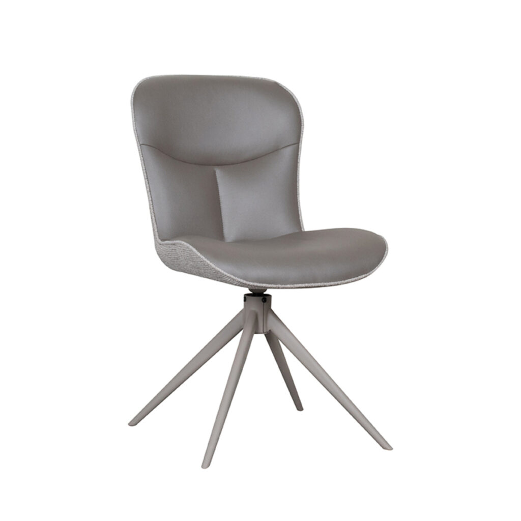 LABEL51 Eetkamerstoel Thorben - Forest - Microfiber - Taupe Frame