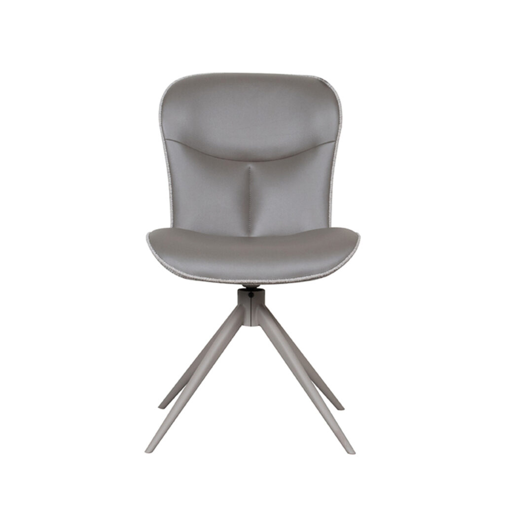 LABEL51 Eetkamerstoel Thorben - Forest - Microfiber - Taupe Frame