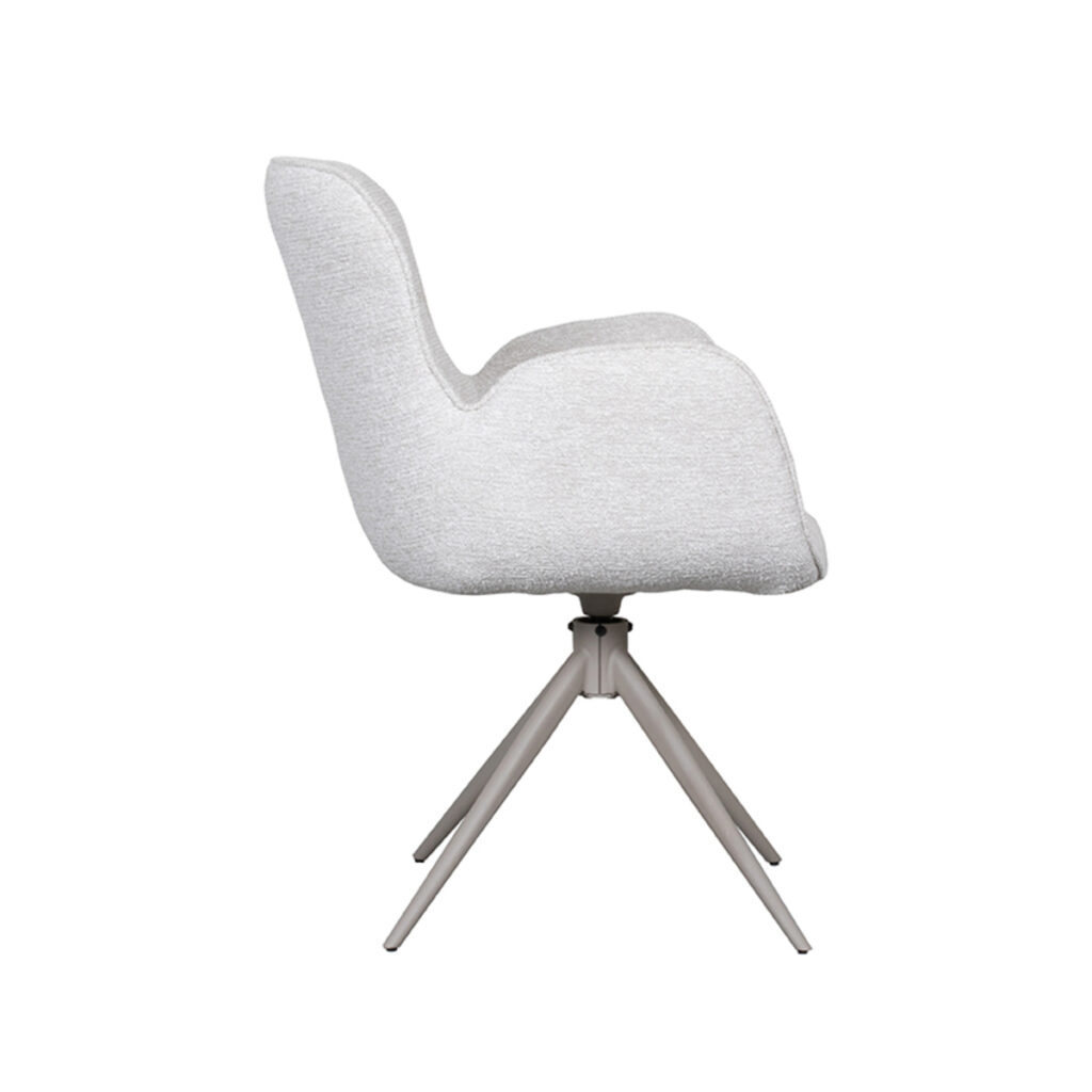 LABEL51 Eetkamerstoel Lasse - Naturel - Canyon - Taupe Frame