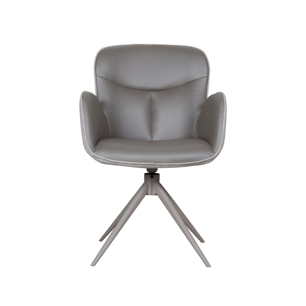 LABEL51 Eetkamerstoel Lasse - Forest - Microfiber - Taupe Frame