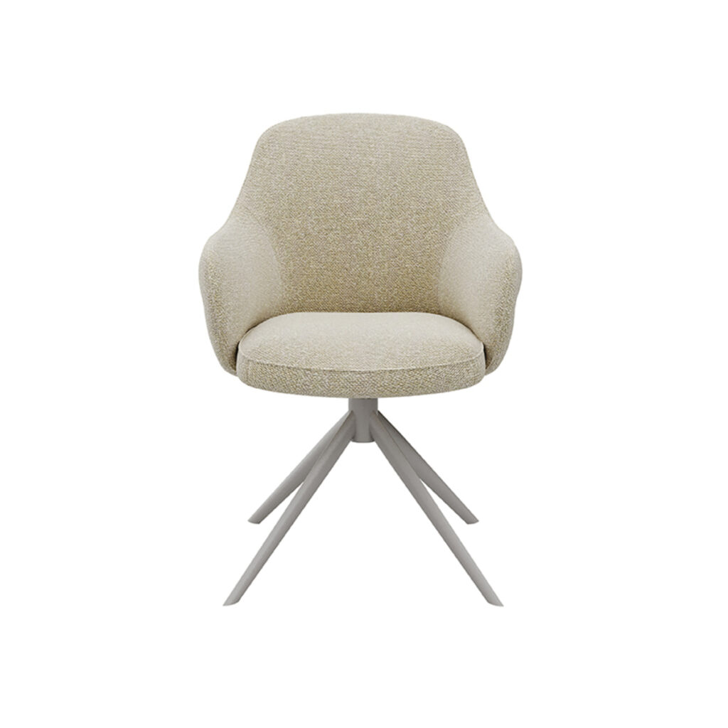 LABEL51 Eetkamerstoel Bern - Naturel - Boucle - Taupe Frame