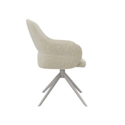 LABEL51 Eetkamerstoel Bern - Naturel - Boucle - Taupe Frame