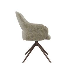 18010063_03 LABEL51 Eetkamerstoel Bern - Truffel grijs - Boucle - Bronze Frame