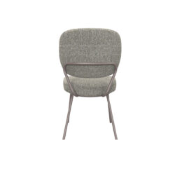 LABEL51 Eetkamerstoel Singapore - Truffel grijs - Boucle - Bronze Frame