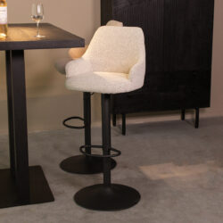 180122466_setting_1 LABEL51 Barkruk Fender - Wit - Boucle - Zithoogte 64-84