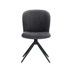 LABEL51 Eetkamerstoel Kimo - Antraciet - Cosmo - Black Frame