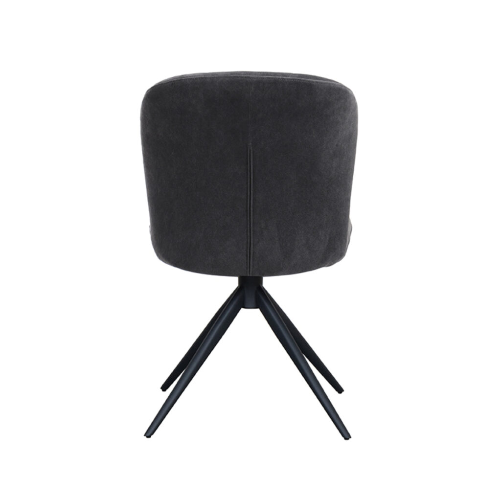 LABEL51 Eetkamerstoel Kimo - Antraciet - Cosmo - Black Frame