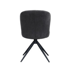LABEL51 Eetkamerstoel Kimo - Antraciet - Cosmo - Black Frame