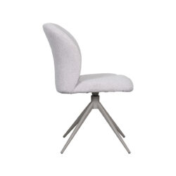 LABEL51 Eetkamerstoel Kimo - Naturel - Boucle - Taupe Frame