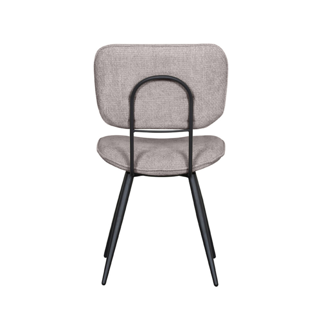 180122679_04 LABEL51 Eetkamerstoel Liva - Stone - Elite - Black Frame