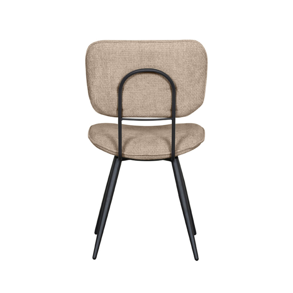 LABEL51 Eetkamerstoel Liva - Clay - Elite - Black Frame