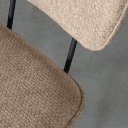 LABEL51 Eetkamerstoel Liva - Clay - Elite - Black Frame