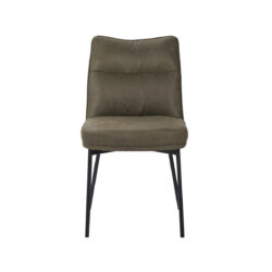 LABEL51 Eetkamerstoel Lennon - Moss - Micro Suede - Black Frame