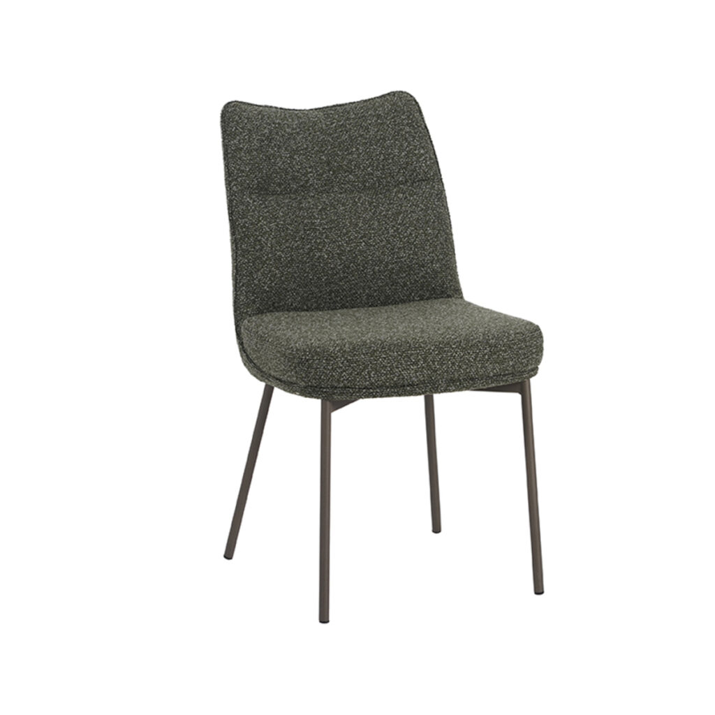 LABEL51 Eetkamerstoel Lennon - Forest - Boucle - Black Frame