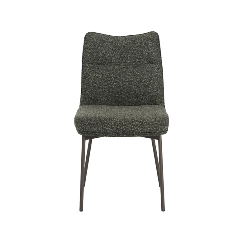 LABEL51 Eetkamerstoel Lennon - Forest - Boucle - Black Frame