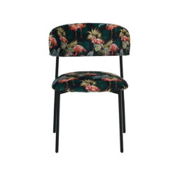 180122860_02 LABEL51 Eetkamerstoel Ferry - Multicolor - Fluweel - Black Frame