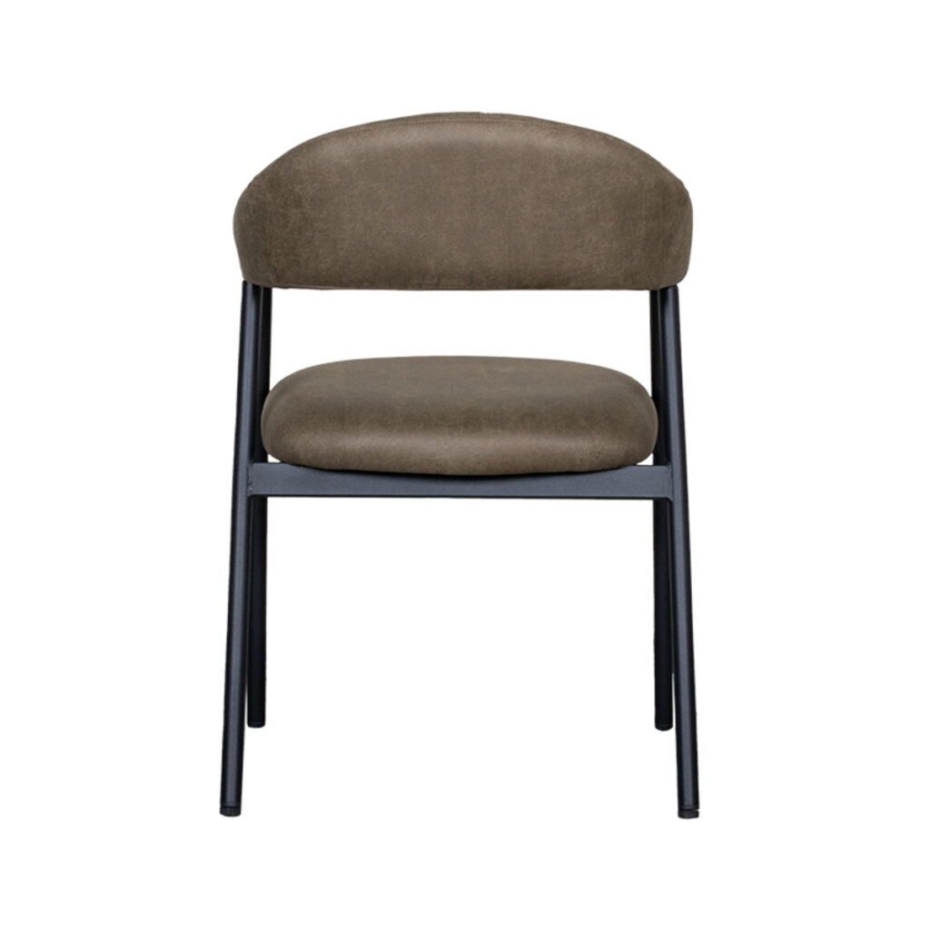 LABEL51 Eetkamerstoel Amaze - Moss - Micro Suede - Black Frame