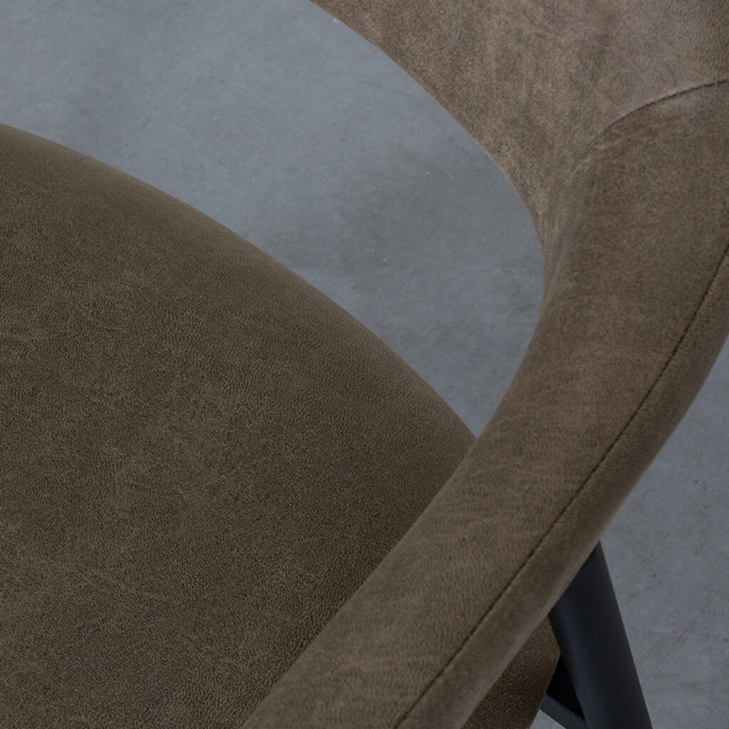 LABEL51 Eetkamerstoel Amaze - Moss - Micro Suede - Black Frame