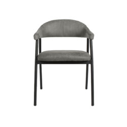 180122898_02 LABEL51 Eetkamerstoel Amaze - Antraciet - Micro Suede - Black Frame
