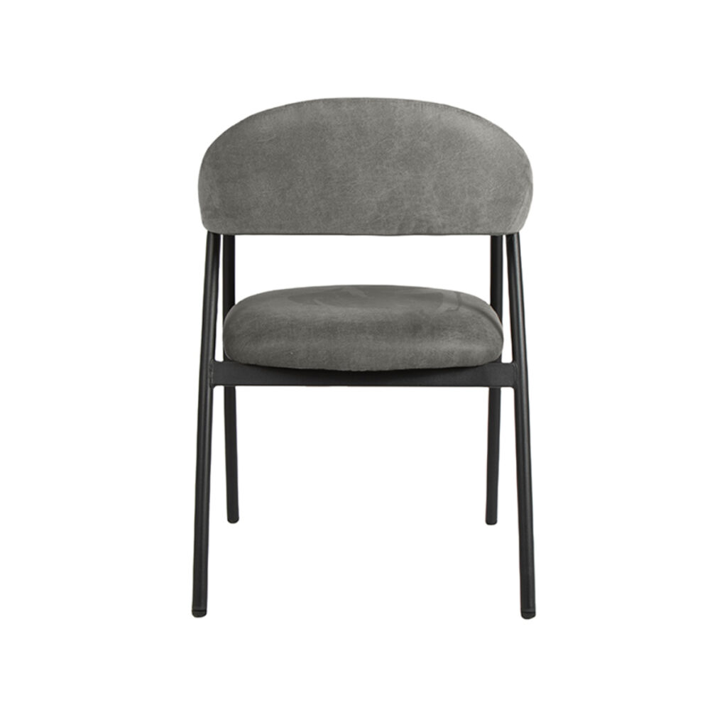 180122898_05 LABEL51 Eetkamerstoel Amaze - Antraciet - Micro Suede - Black Frame