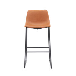 180122948_02 LABEL51 Barkruk Risto - Cognac - PU-Leder - Zithoogte 75