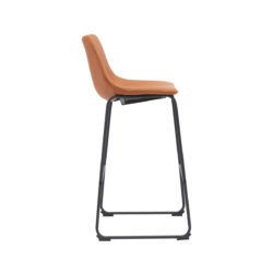 180122948_03 LABEL51 Barkruk Risto - Cognac - PU-Leder - Zithoogte 75