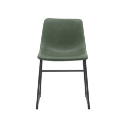 LABEL51 Eetkamerstoel Risto - Hunter - PU-Leder - Black Frame