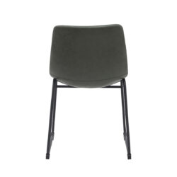 LABEL51 Eetkamerstoel Risto - Hunter - PU-Leder - Black Frame