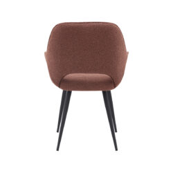 LABEL51 Eetkamerstoel Fer - Terra - Boucle - Black Frame