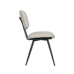 LABEL51 Eetkamerstoel Liva - Naturel - Elite - Black Frame