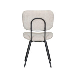 LABEL51 Eetkamerstoel Liva - Naturel - Elite - Black Frame