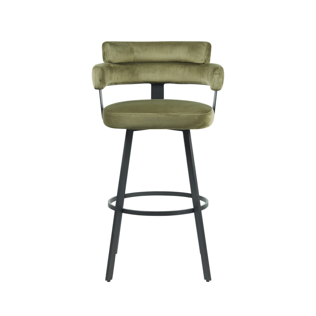 180123033_02 LABEL51 Barkruk Bardio - Hunter - Fluweel - Zithoogte 75