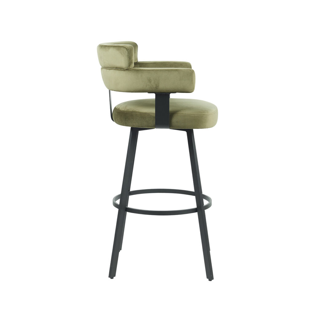 180123033_03 LABEL51 Barkruk Bardio - Hunter - Fluweel - Zithoogte 75