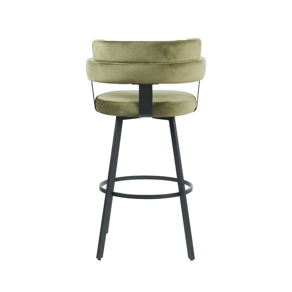 180123033_04 LABEL51 Barkruk Bardio - Hunter - Fluweel - Zithoogte 75