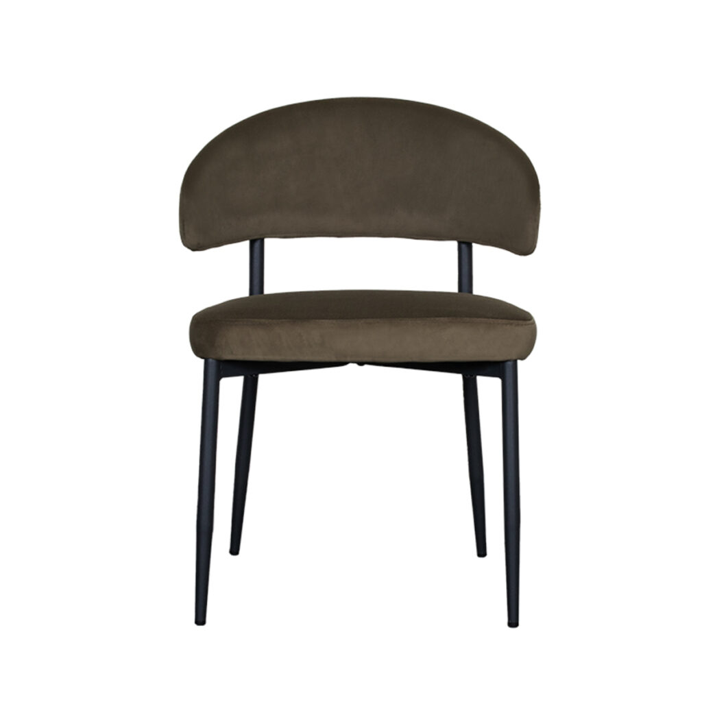 180123037_02_1 LABEL51 Eetkamerstoel Bliss - Hunter - Fluweel - Black Frame