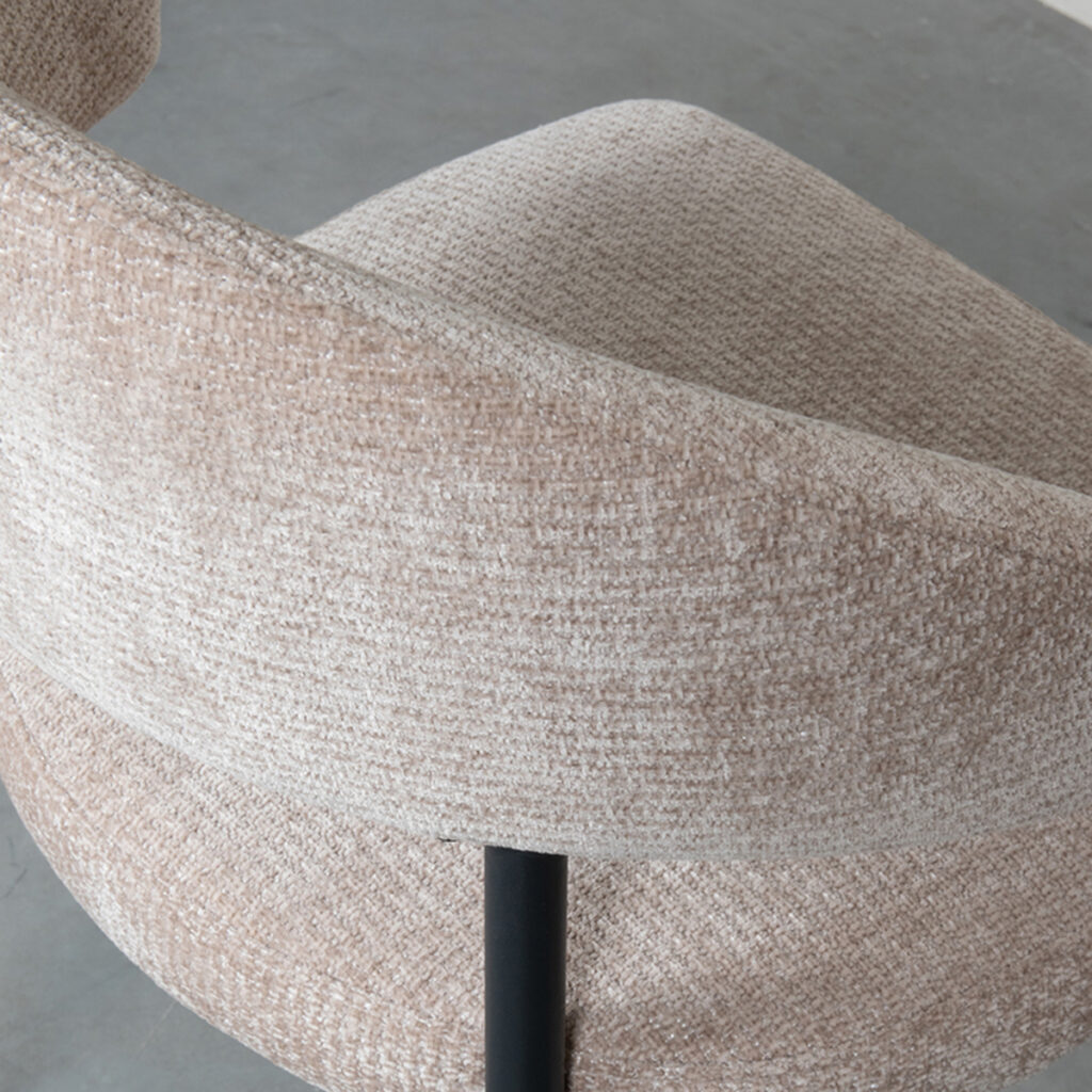 LABEL51 Eetkamerstoel Bliss - Clay - Elite - Black Frame