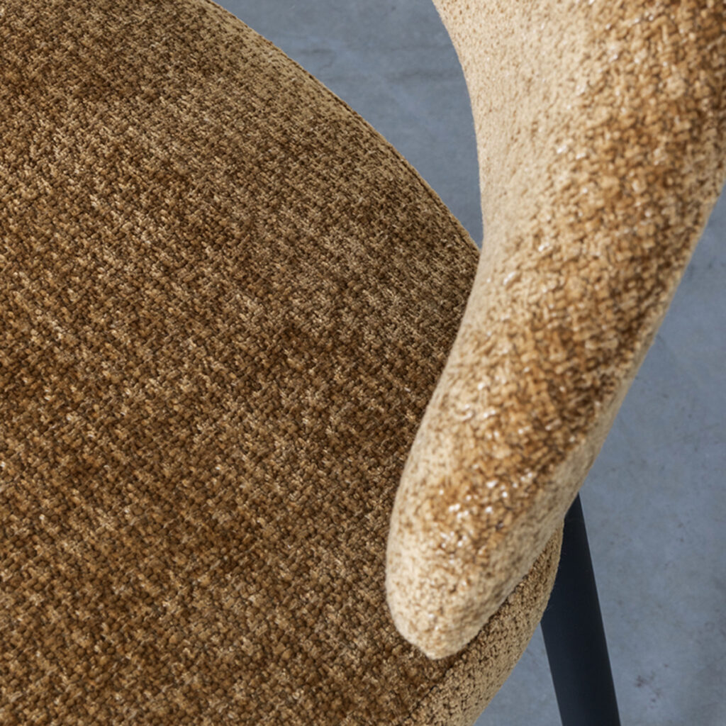 180123078_06 LABEL51 Eetkamerstoel Bliss - Mustard - Elite - Black Frame