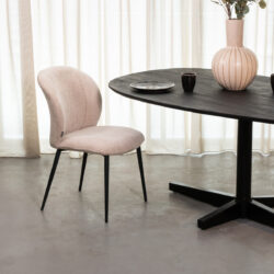 LABEL51 Eetkamerstoel Vino - Naturel - Elite - Black Frame