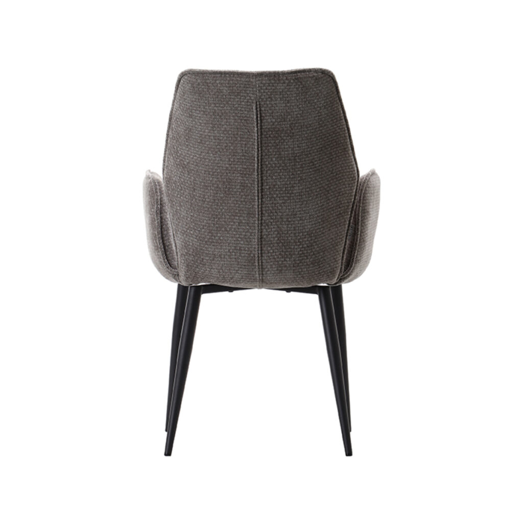 LABEL51 Eetkamerstoel Morris - Stone - Elite - Black Frame