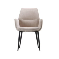 LABEL51 Eetkamerstoel Morris - Naturel - Elite - Black Frame