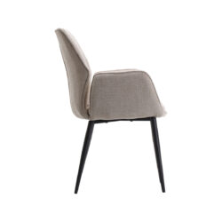 LABEL51 Eetkamerstoel Morris - Naturel - Elite - Black Frame