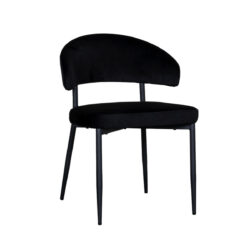 180123111_01_1 LABEL51 Eetkamerstoel Bliss - Zwart - Fluweel - Black Frame