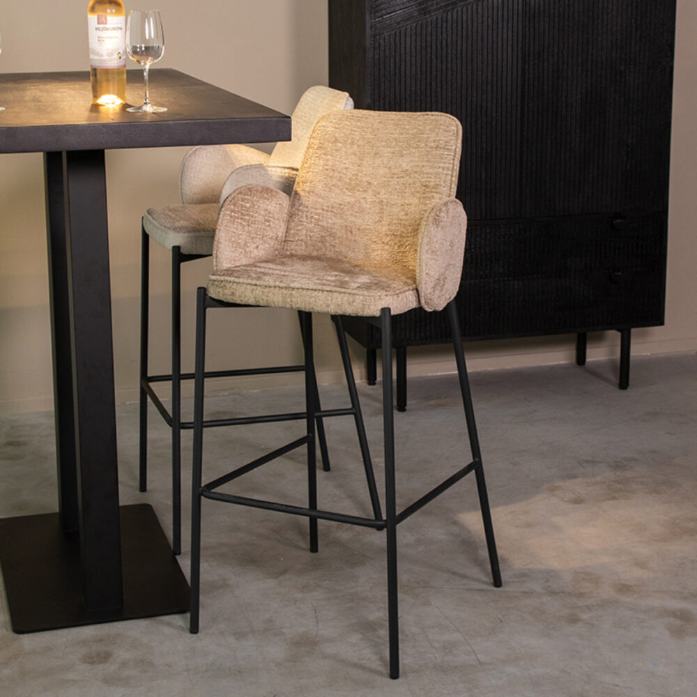 180123169_setting_1 LABEL51 Barkruk Joni - Beige - Elegance - Zithoogte 78