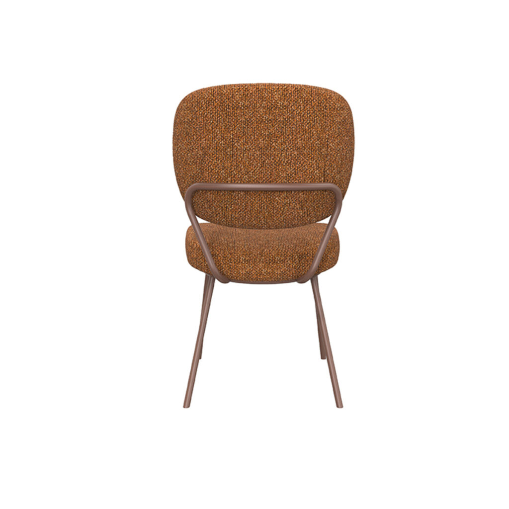 LABEL51 Eetkamerstoel Singapore - Coral - Boucle - Coral Frame