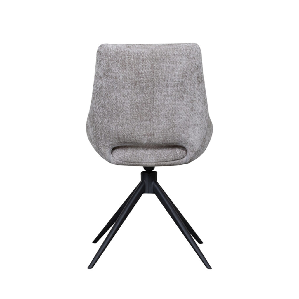 18099347_4 LABEL51 Eetkamerstoel Marlow - Stone - Elite - Black Frame